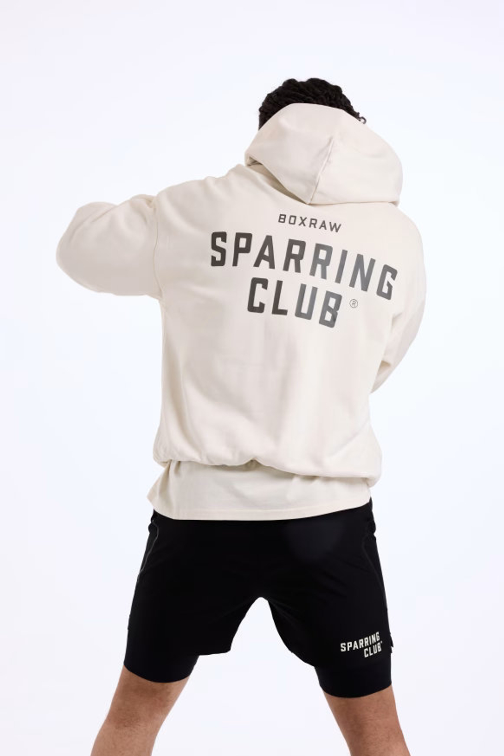 Худи BOXRAW Sparring Club бежевое