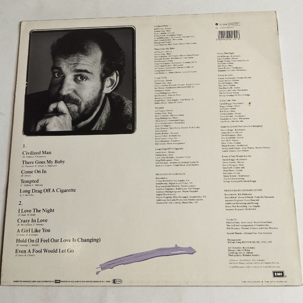 Винтажная виниловая пластинка LP Joe Cocker Civilized Man (Germany 1984)