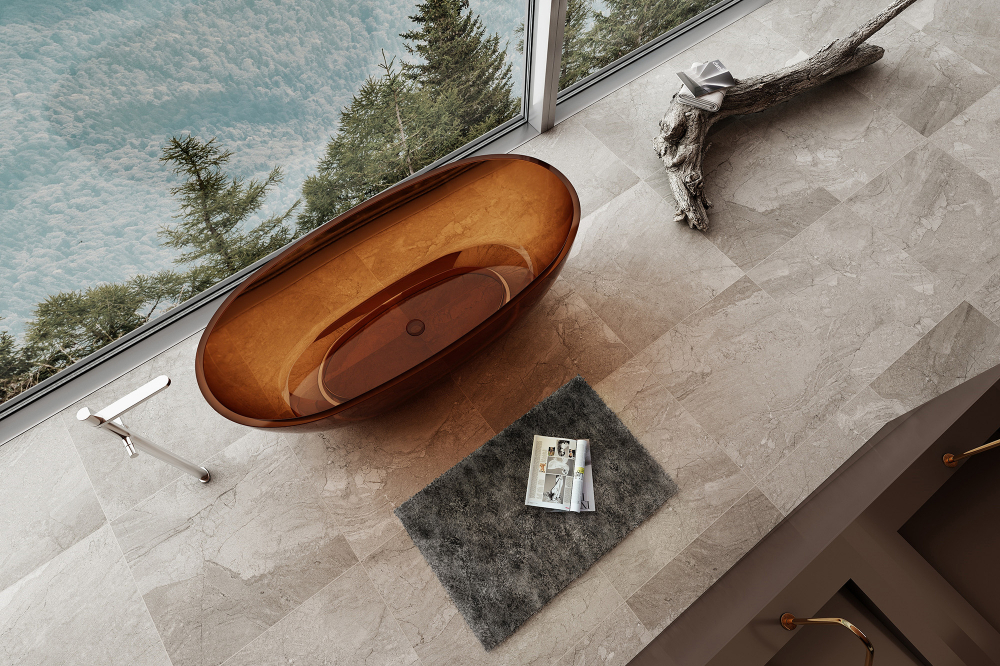 Прозрачная ванна ABBER Kristall AT9701Opal