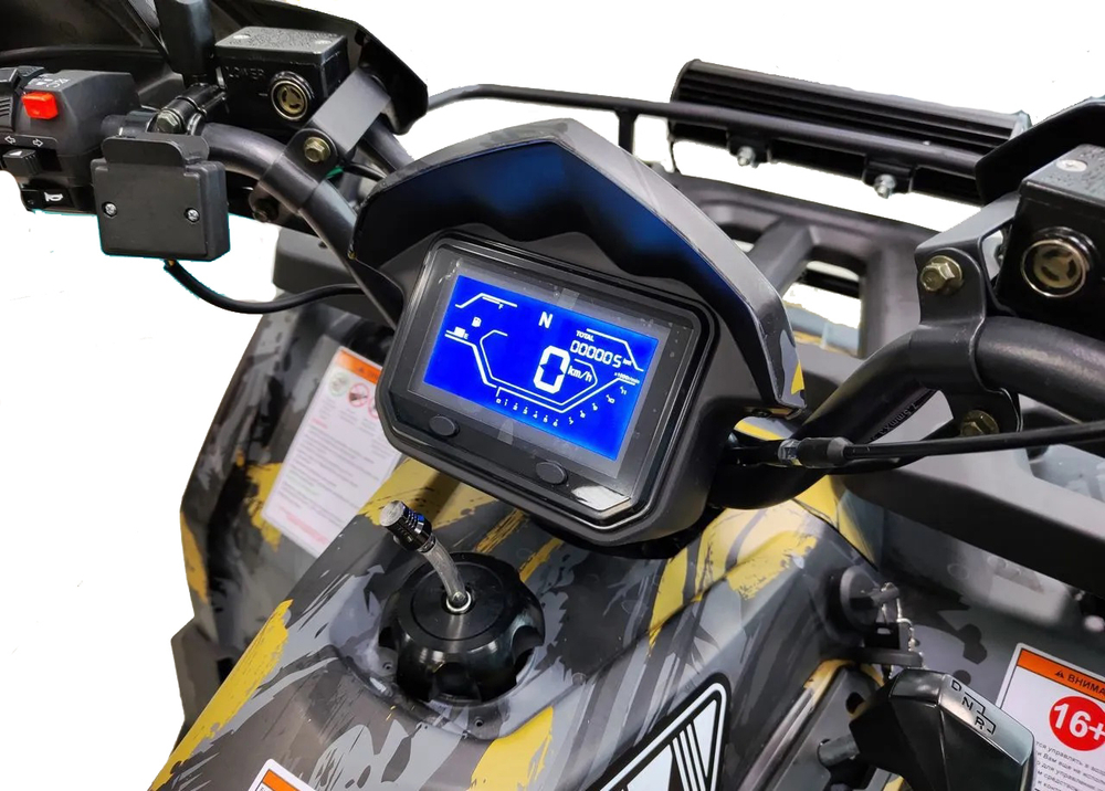 Квадроцикл Motax GRIZLIK T200 LUX черный-желтый камуфляж