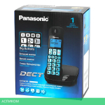Радиотелефон DECT Panasonic KX-TGE110RUB черный