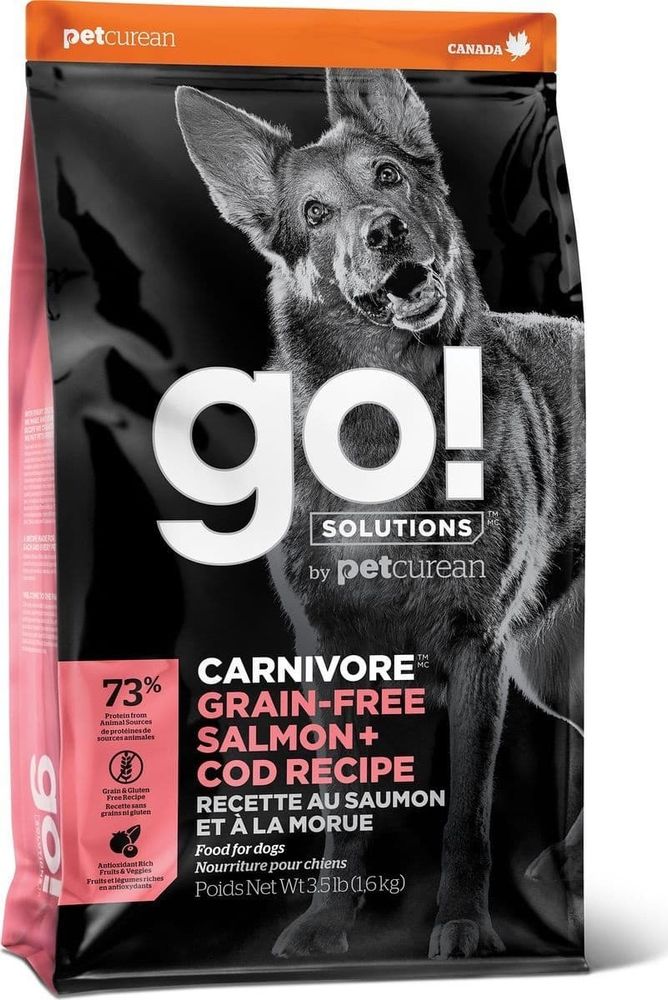 GO! NATURAL Holistic Carnivore 9,98кг корм для щенков и собак с Лососем и Треской