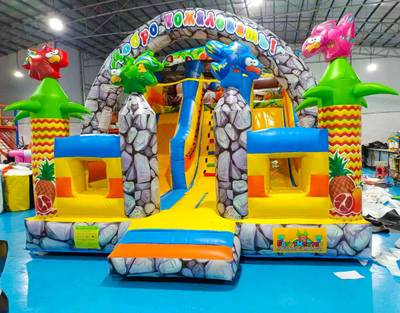 Коммерческий надувной батут "Солнечный остров" 6,5*5*5