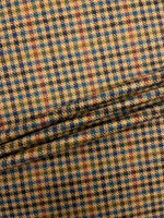 Шерсть с кашемиром костюмно-плательная Gucci коричневая в разноцветную клетку