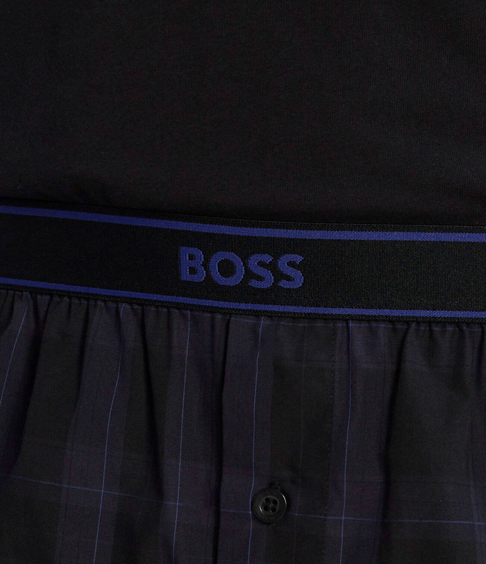 Пижамы Urban Long Set BOSS BLACK - темно-синий(50501819)