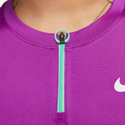 Мужское поло теннисное Nike Men's Court Dri-Fit Advantage Polo - vivid purple/green glow/white
