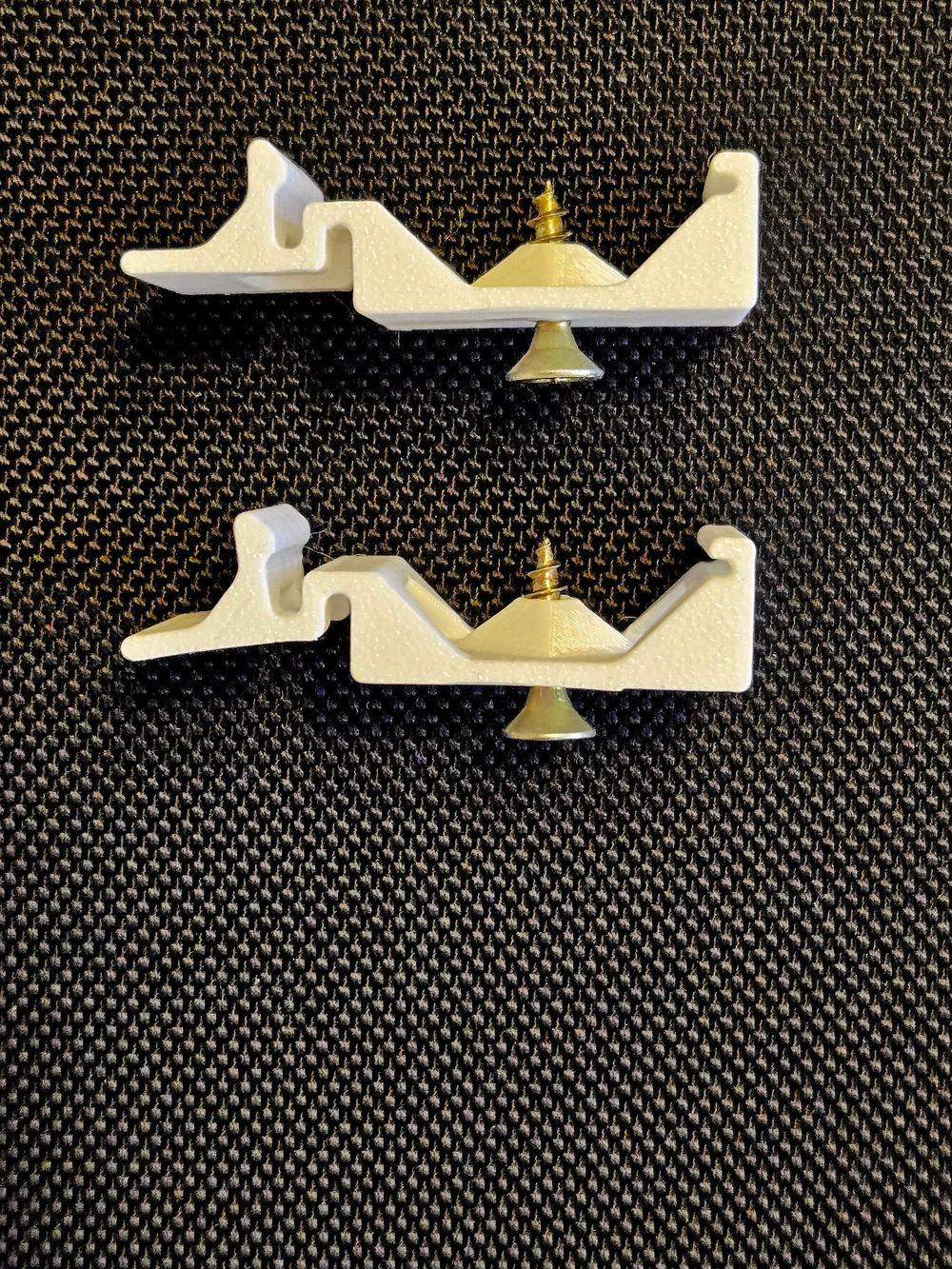 Универсальное крепление для корпусов на динрейку, комплект из 4-х шт., 3D печать, белый