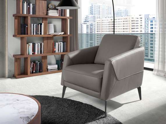 Кресло Angel Cerda 5134, темно-серая кожа