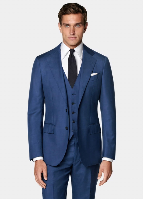 Мужской классический костюм (синий) Б56