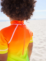 Костюм плавательный слитный для мальчика Next N04-684, Синий, Желтый, Красный