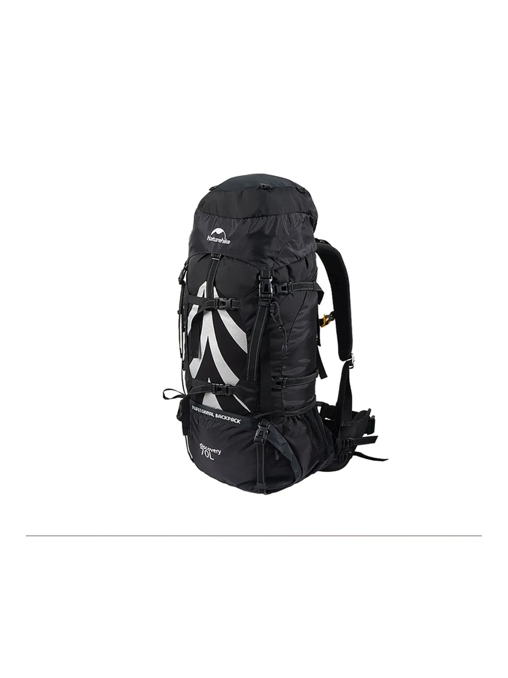 Рюкзак туристический Naturehike 70 л, черный