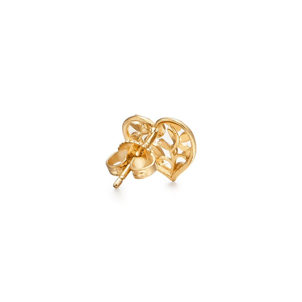 Серьги из жёлтого золота, Tiffany 🌿 Love olive leaf.