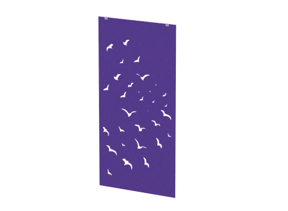 Перегородка с декором "Перелетные птицы" (фурнитура в комплекте) 100х1,2х200