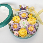 Упаковка "Шайба" зеленая с окном д16 высота 7см