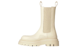 Bottega Veneta Tire Comfortable Short Chelsea Boots 5.5cm Men"s Beige