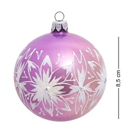 Элита НФШ-1275 Набор ел.украшений Шар 2шт «Новогодний орнамент» 80 мм