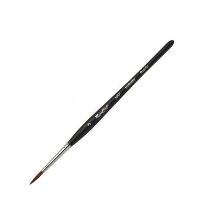 Кисть Roubloff Серия 101F колонок круглая черная матовая фигурная ручка короткая №3