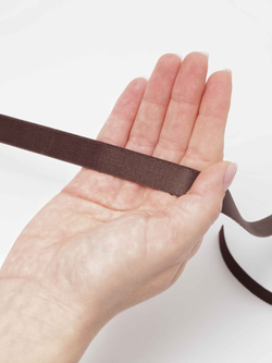 Резинка бретелечная шоколад глянцевая ширина 15 мм