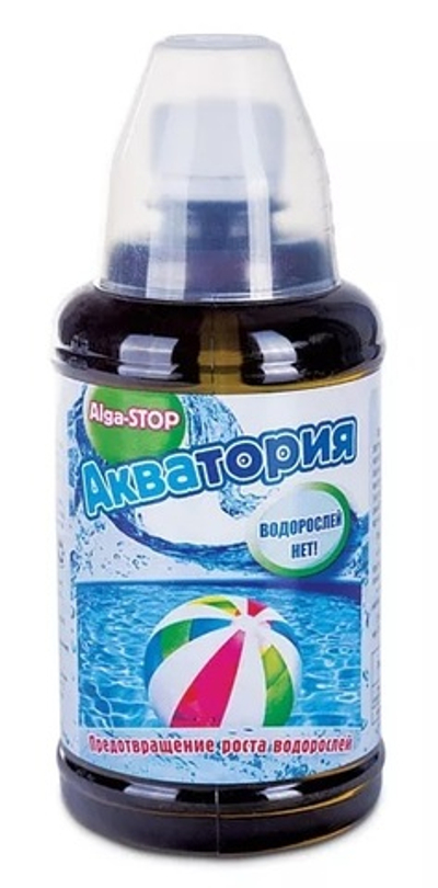 Акватория "Alga-Stop" от роста водорослей в бассейне с мерным стаканом 500 мл