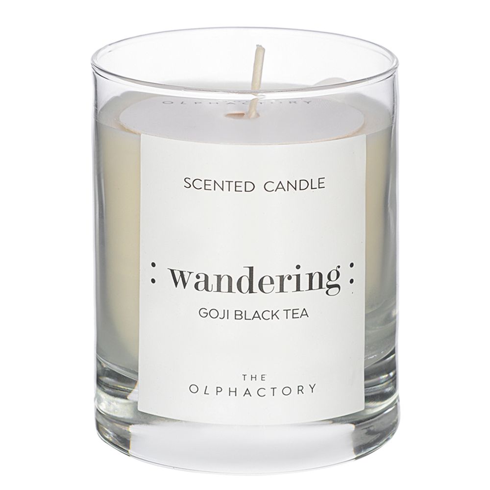 Свеча ароматическая The Olphactory, Wandering Black, Goji Black tea (новая), 40 ч