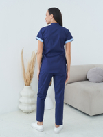 Блуза женская м94в toray стретч темно-синийSZ6/голубой