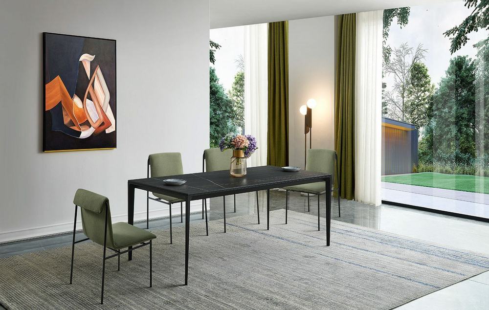 Стул FLOAT бамбук-#4/черный