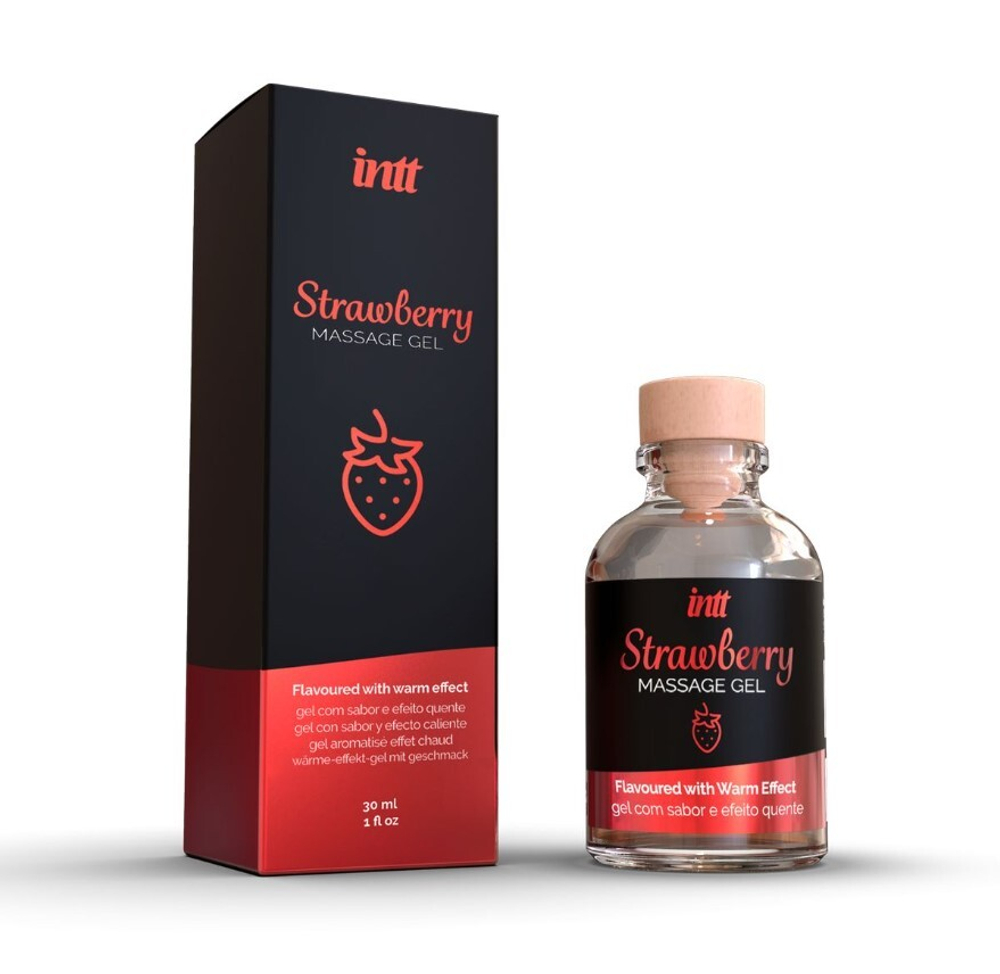 Массажный гель, Strawberry 30 мл