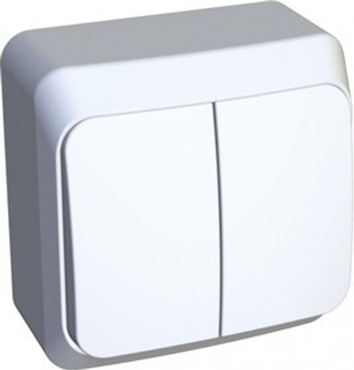 Выключатель 2-кл. ОП 10А IP20 бел. SE BA10-002B