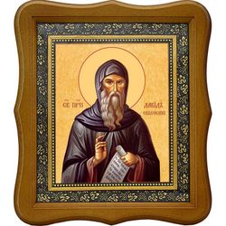 Давид Эвбейский игумен, преподобный. Икона на холсте.