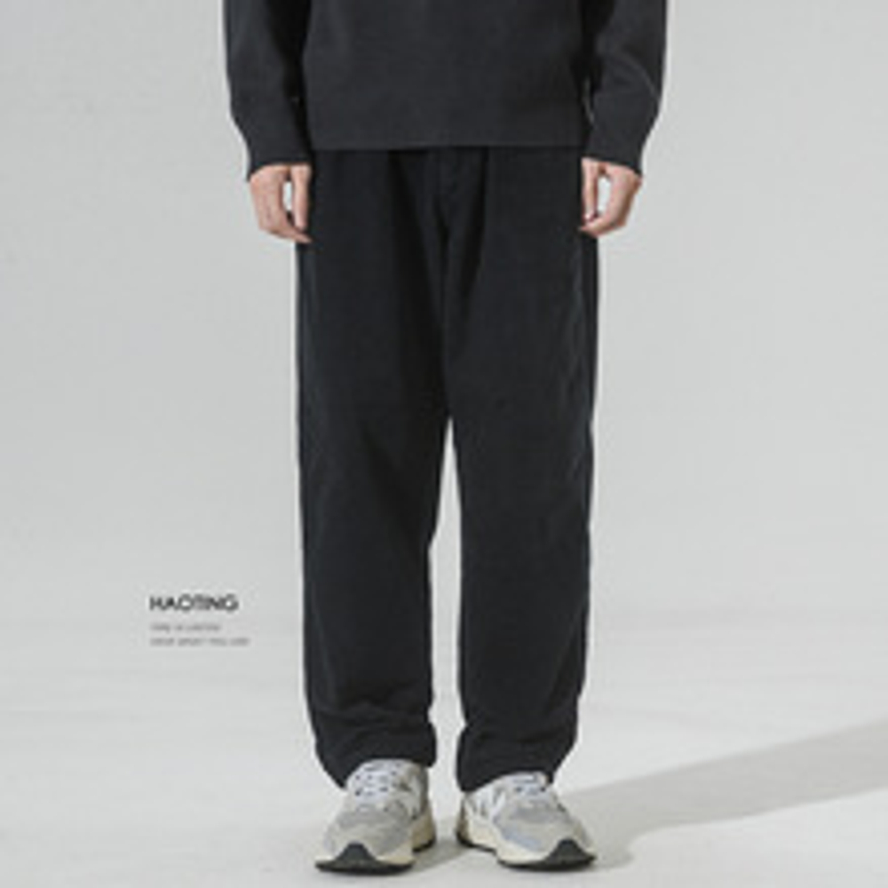 Winter Haiting прямые вельветовые повседневные брюки мужские толстые свободные
