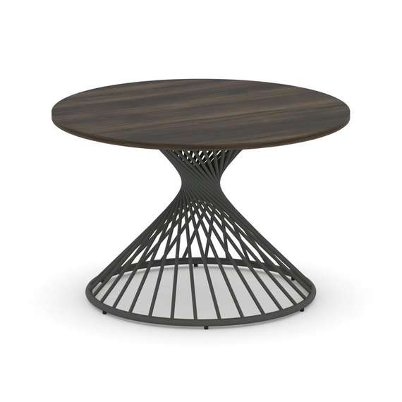 Oak Стол переговорный круглый D=1200 PR.C.SPRG-003.D Дуб Мали/Металл Антрацит 1200*1200*750