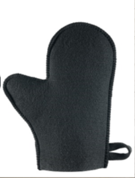 Рукавица банная, черный, войлок,Р003