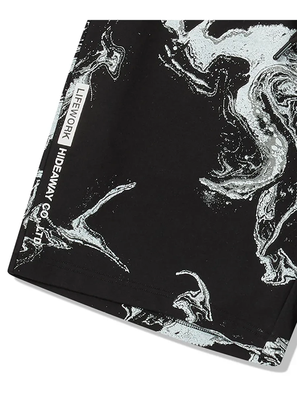 Шорты с принтом "мрамор"