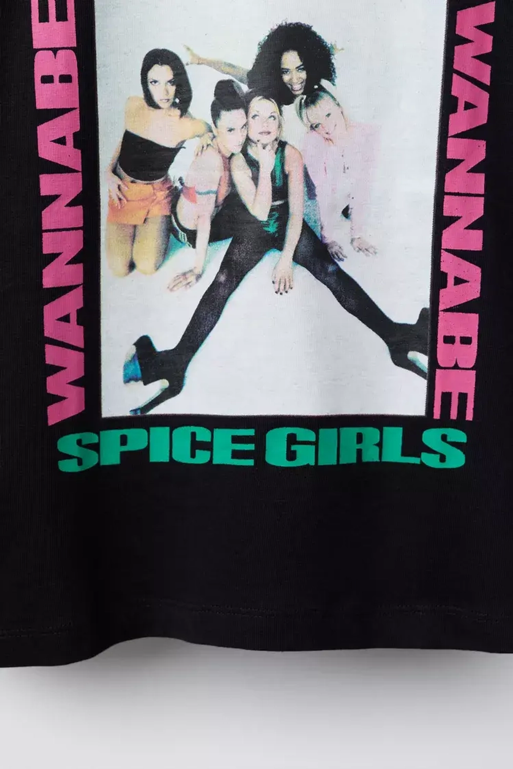ZARA ФУТБОЛКА С ФОТОГРАФИЕЙ SPICE GIRLS ©, ЧЕРНЫЙ