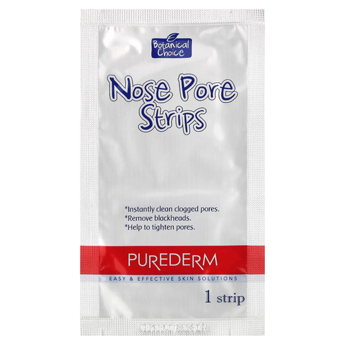 Purederm, Полоски для пор в носу, древесный уголь`` 6 полосок