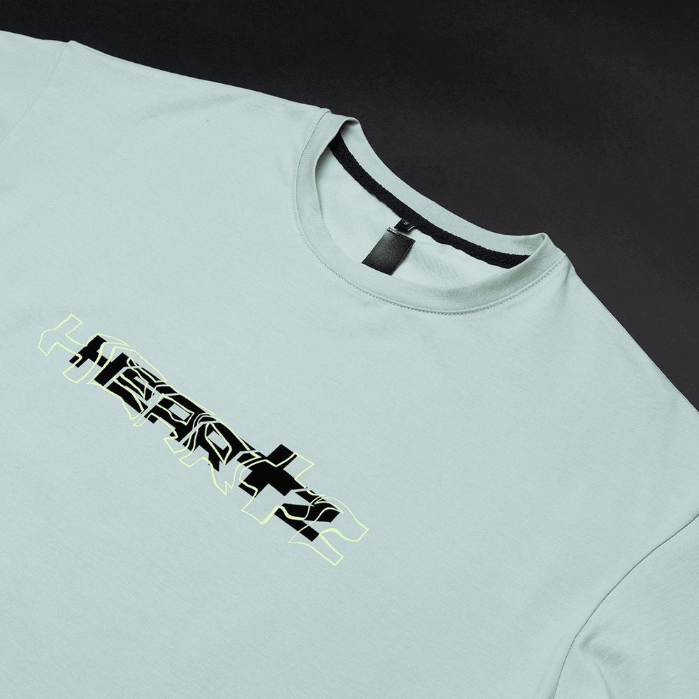 Футболка Heartz Wave Logo Black Series ED2 зеленая