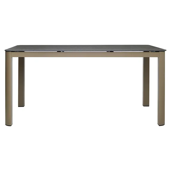 Уличный стол Leif, 160х90х75 см, серо-бежевый