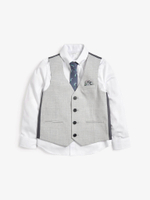 Комплект из трех предметов для мальчика Next A18-314, Серый, Белый