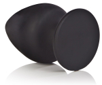 Анальная пробка из силикона Silicone Plump Plug - 9,9 см. (Цвет: черный)