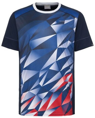 Футболка для мальчика теннисная Head Medley T-Shirt - royal blue/red