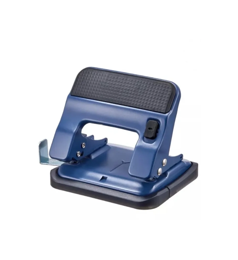 Дырокол 30л. KW-trio металл, синий, с линейкой 0916BLU