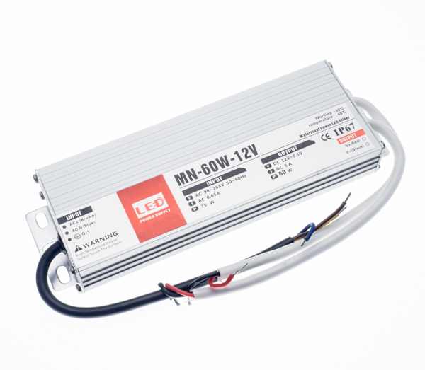 Блок питания 12V 60W  Slim  IP67