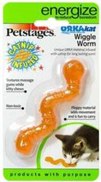 Petstages игрушка для кошек Energize "ОPKA червяк" 11 см
