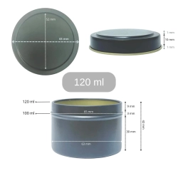 Банка алюминий 120 мл Белая