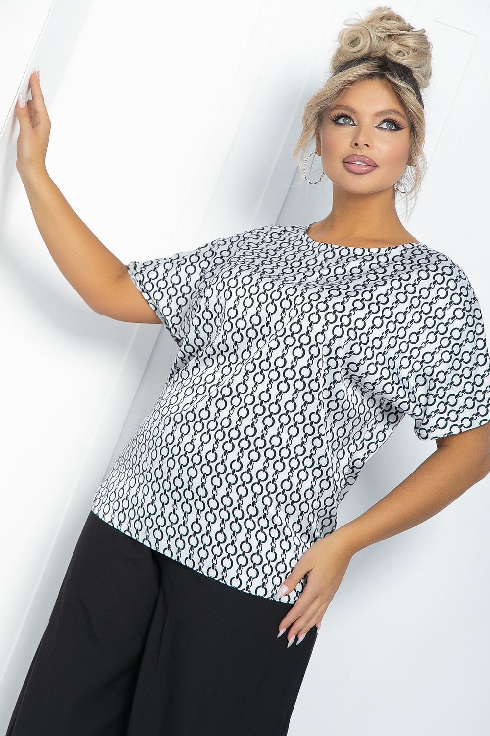 Блуза Морган (белая) Б11749 LT Collection