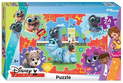 Макси-пазл 24эл. "Дружные мопсы" (DisneyJunior) (Степ пазл)
