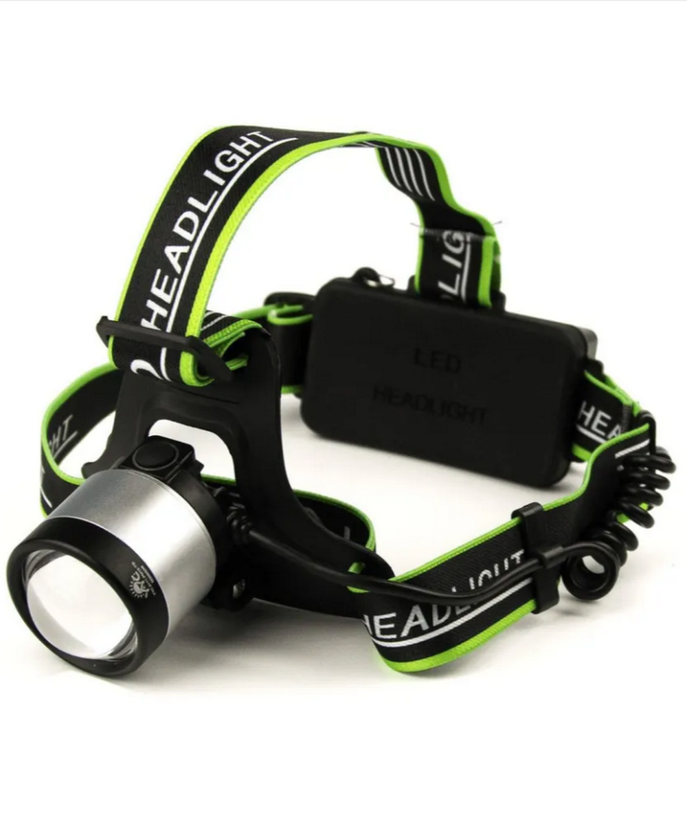 Фонарь налобный высокой яркости "белый лазер" Огонь HT-3193-PM10-TG