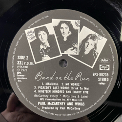 Винтажная виниловая пластинка LP Paul McCartney And Wings Band On The Run (Япония 1975) (Без Оби) Jet