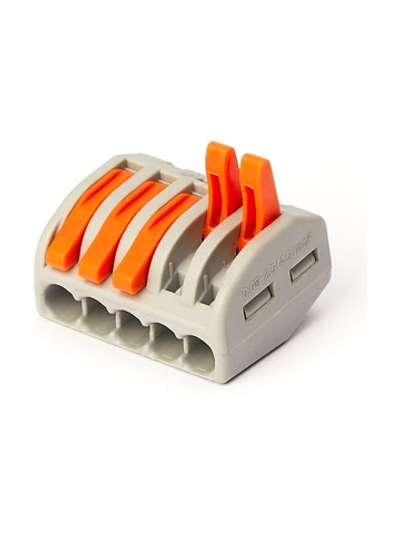 Пятипроводная клемма Gigant 20 шт/уп 0,08-2,5(4)мм² GCT-222-415-20