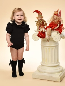 Боди с декоративным воротничком